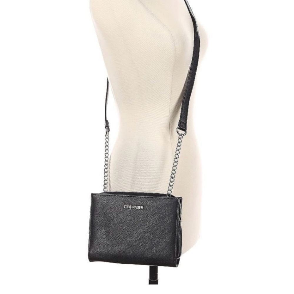 Steve Madden Elegant Black Crossbody Bag and coin purse